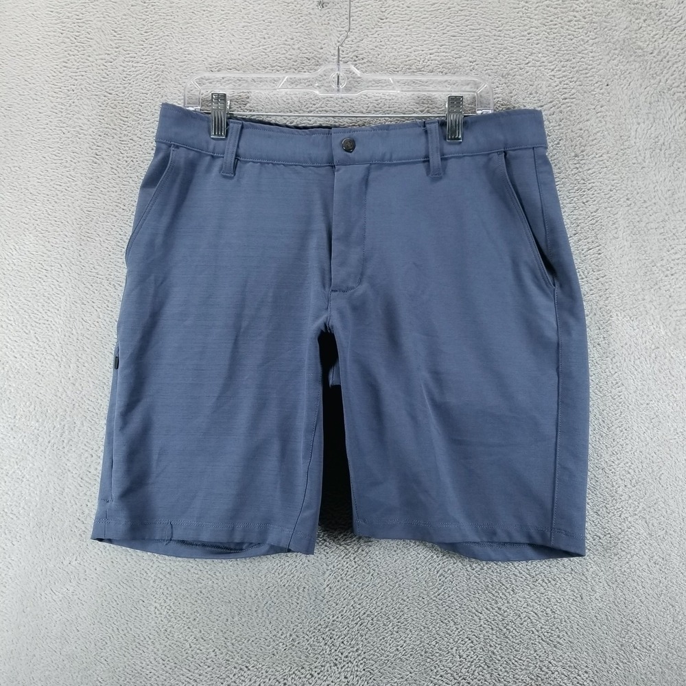 BYLT Premium Basics Shorts Mens L Blue Kinetic Chino Stretch 9" Performance